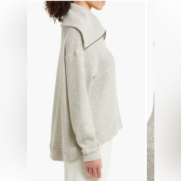 Sweaty Betty Sweater Restful Boucle’ Half Zip Pullover Turtleneck - Picture 4 of 11